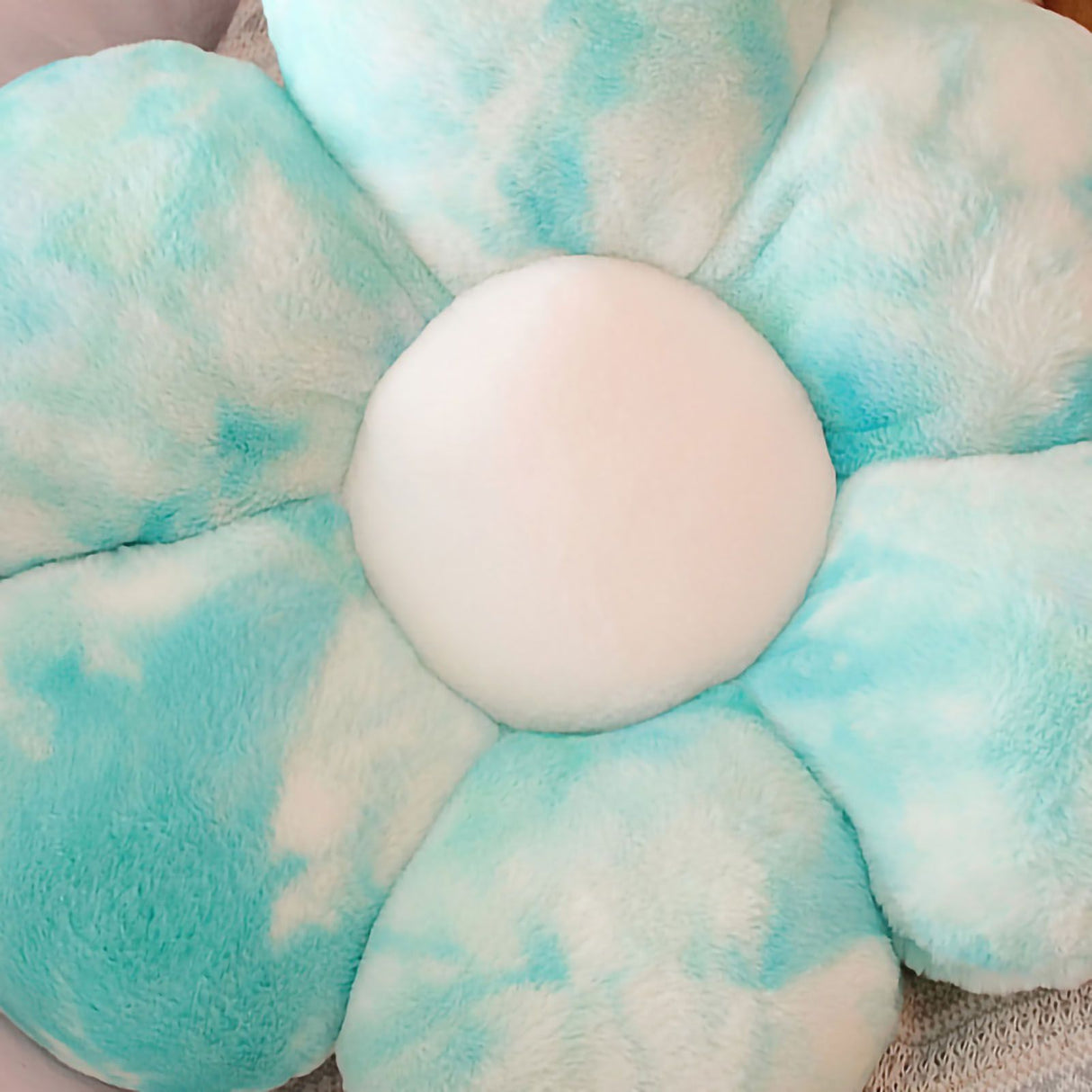 Flower Plush Pillow Soft Comfortable Colorful Flower Cushion Plush Pillow Home Sofa Flower Pillow Birthday Gift Blue 50cm 0.45Kg