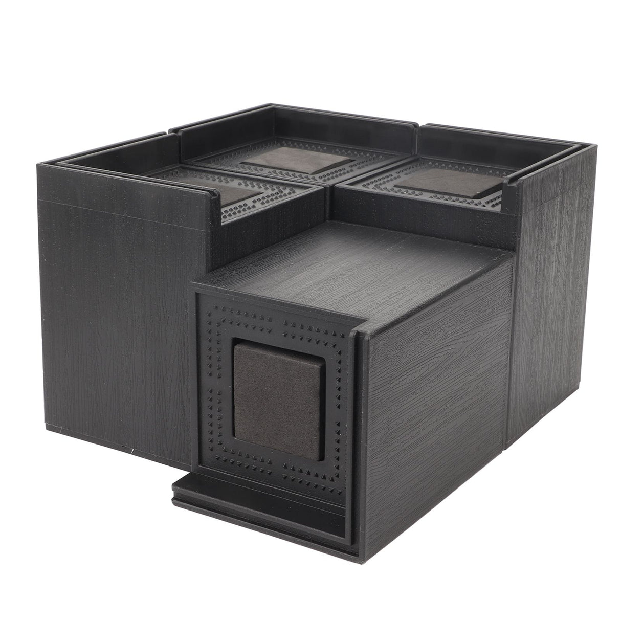 4PCS Sofa Risers Square 4in Porose Bed Lifts Furniture Risers for Fixing Small Pointy Feet Black