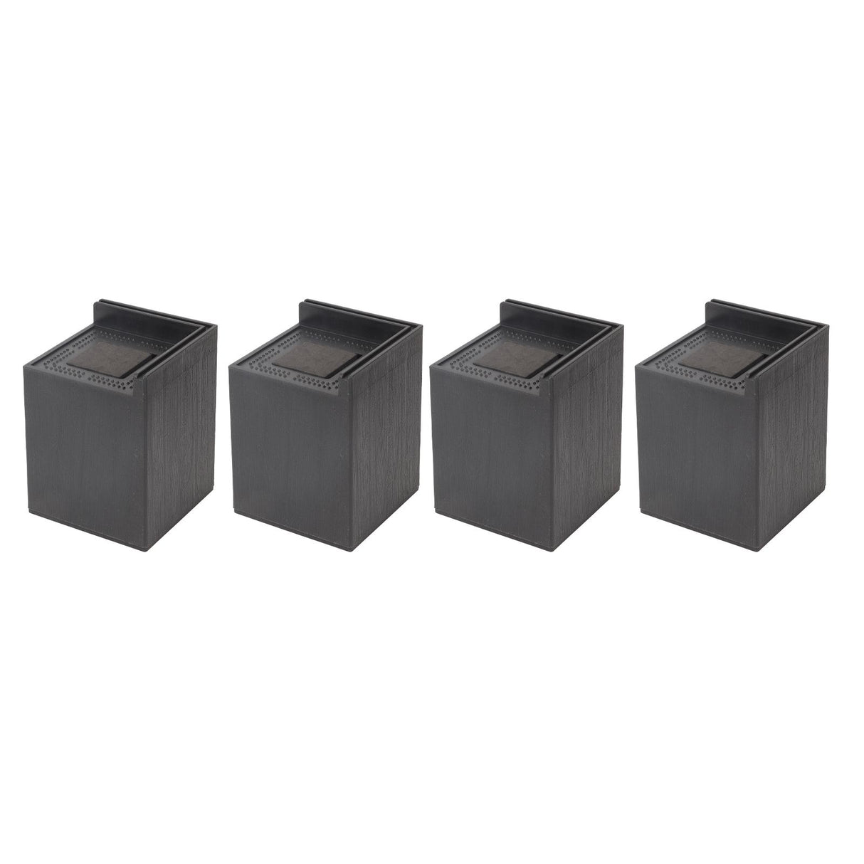 4PCS Sofa Risers Square 4in Porose Bed Lifts Furniture Risers for Fixing Small Pointy Feet Black