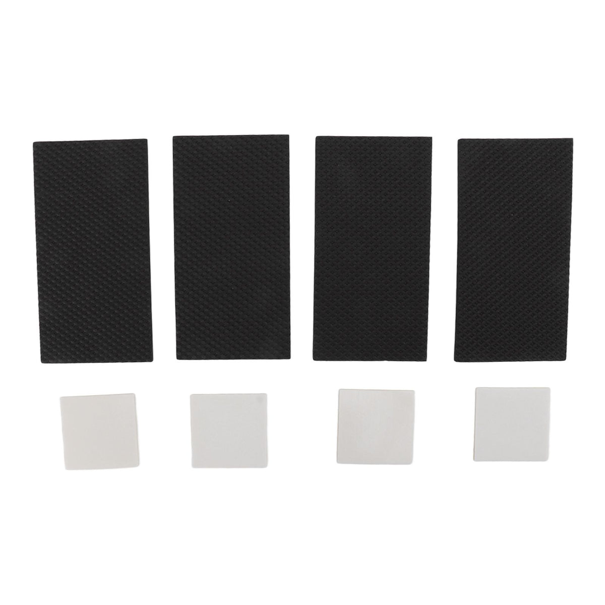 4 PCS 4in L Shaped Anti Vibration Pads Rectangular Non Slip Foot Pad Bed Risers for Washing Machine Sofa Furniture