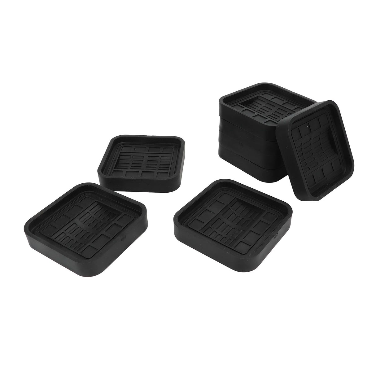 8pcs Wheel Stoppers Rubber Universal Scratch Proof Bed Sofa Caster Cups for Furniture