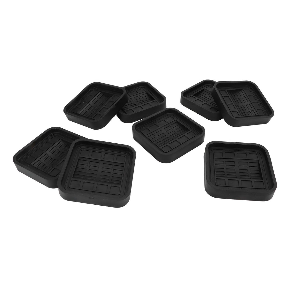 8pcs Wheel Stoppers Rubber Universal Scratch Proof Bed Sofa Caster Cups for Furniture