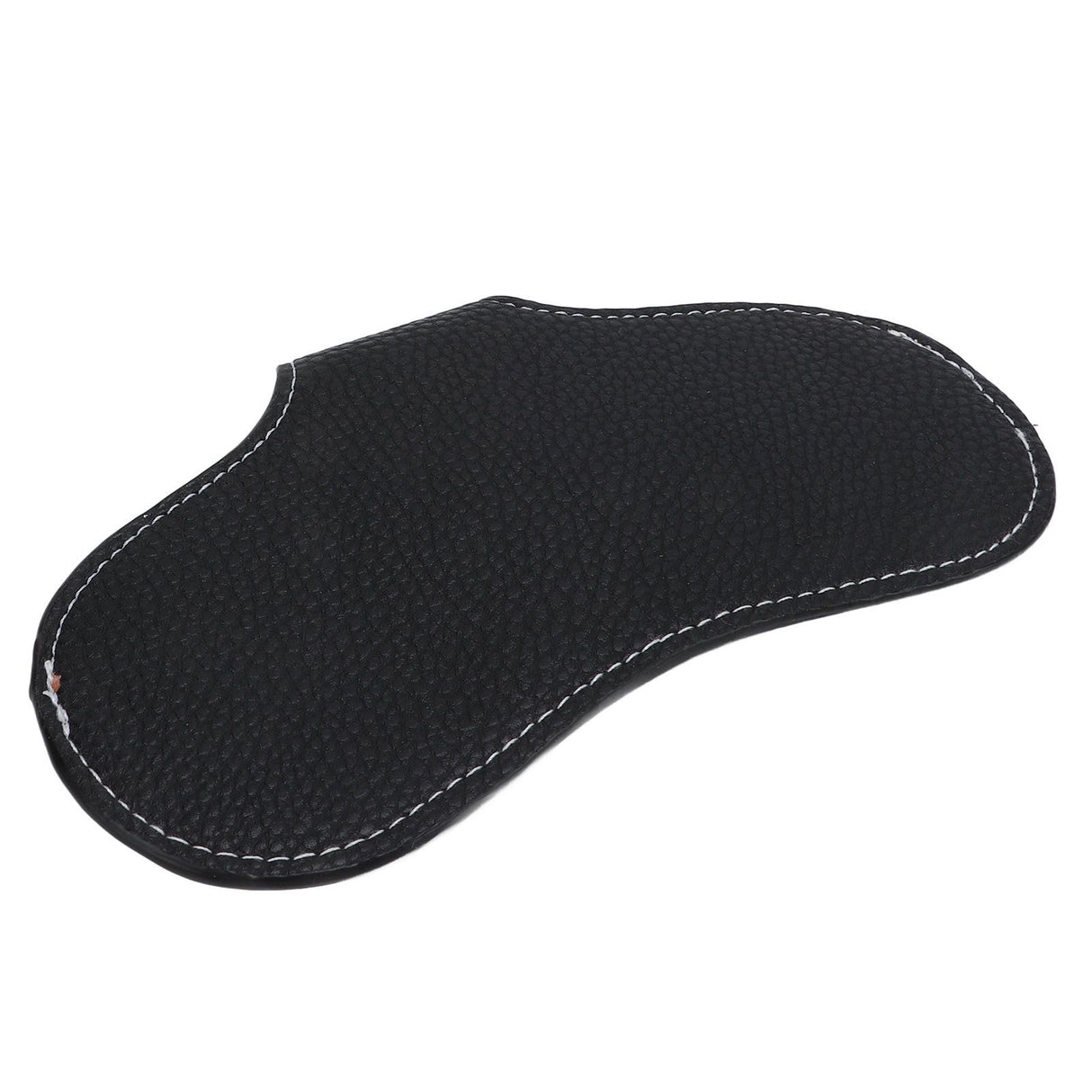 Leather Sunglasses Case Portable PU Leather Eyeglass Case Leather Wear Resistant Simple Eyeglass Case for Sunglasses Black