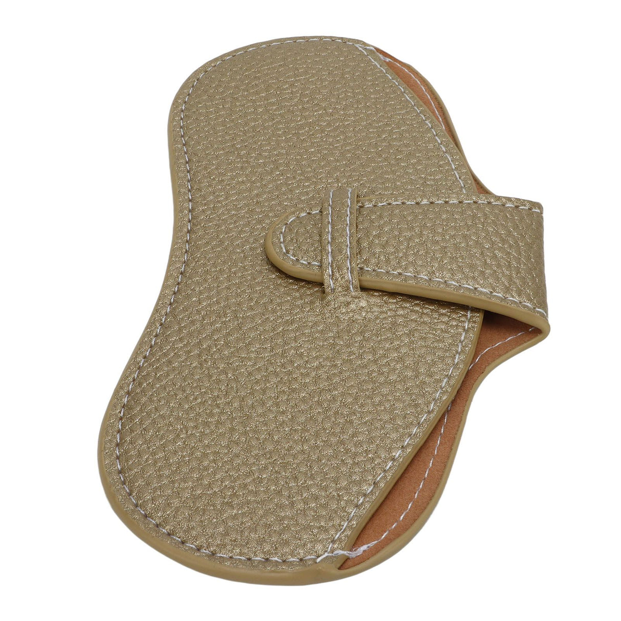 Leather Sunglasses Case Portable PU Leather Eyeglass Case Leather Wear Resistant Simple Eyeglass Case for Sunglasses Yellow