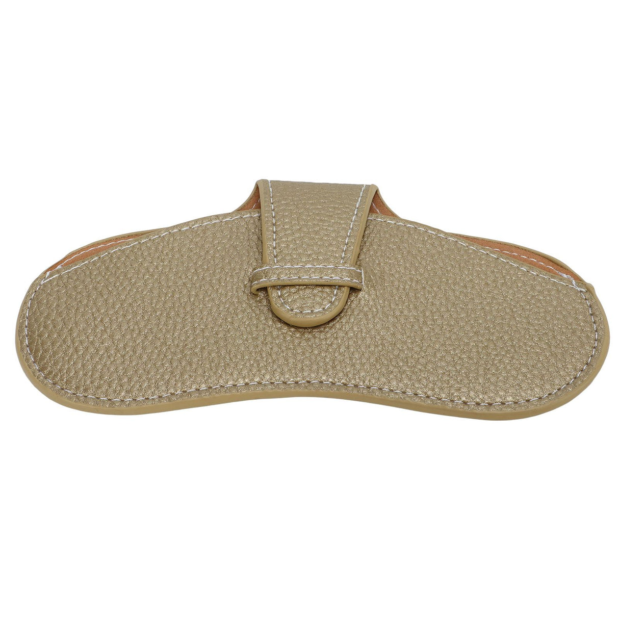 Leather Sunglasses Case Portable PU Leather Eyeglass Case Leather Wear Resistant Simple Eyeglass Case for Sunglasses Yellow