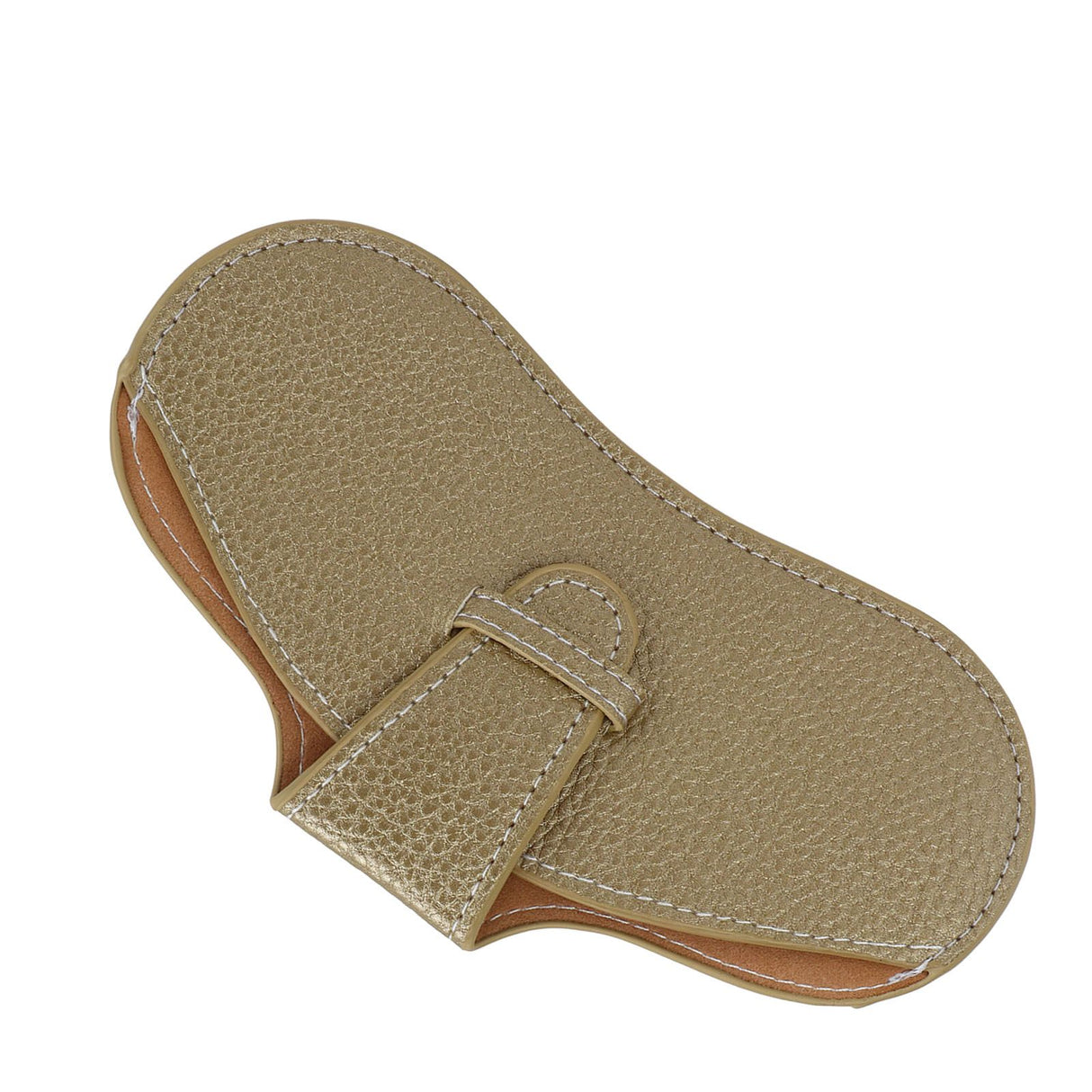 Leather Sunglasses Case Portable PU Leather Eyeglass Case Leather Wear Resistant Simple Eyeglass Case for Sunglasses Yellow