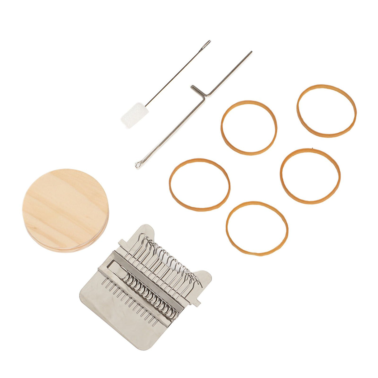 Small Weaving Loom Stainless Steel Pine Household Stitching Mending Tool for Clothes Socks