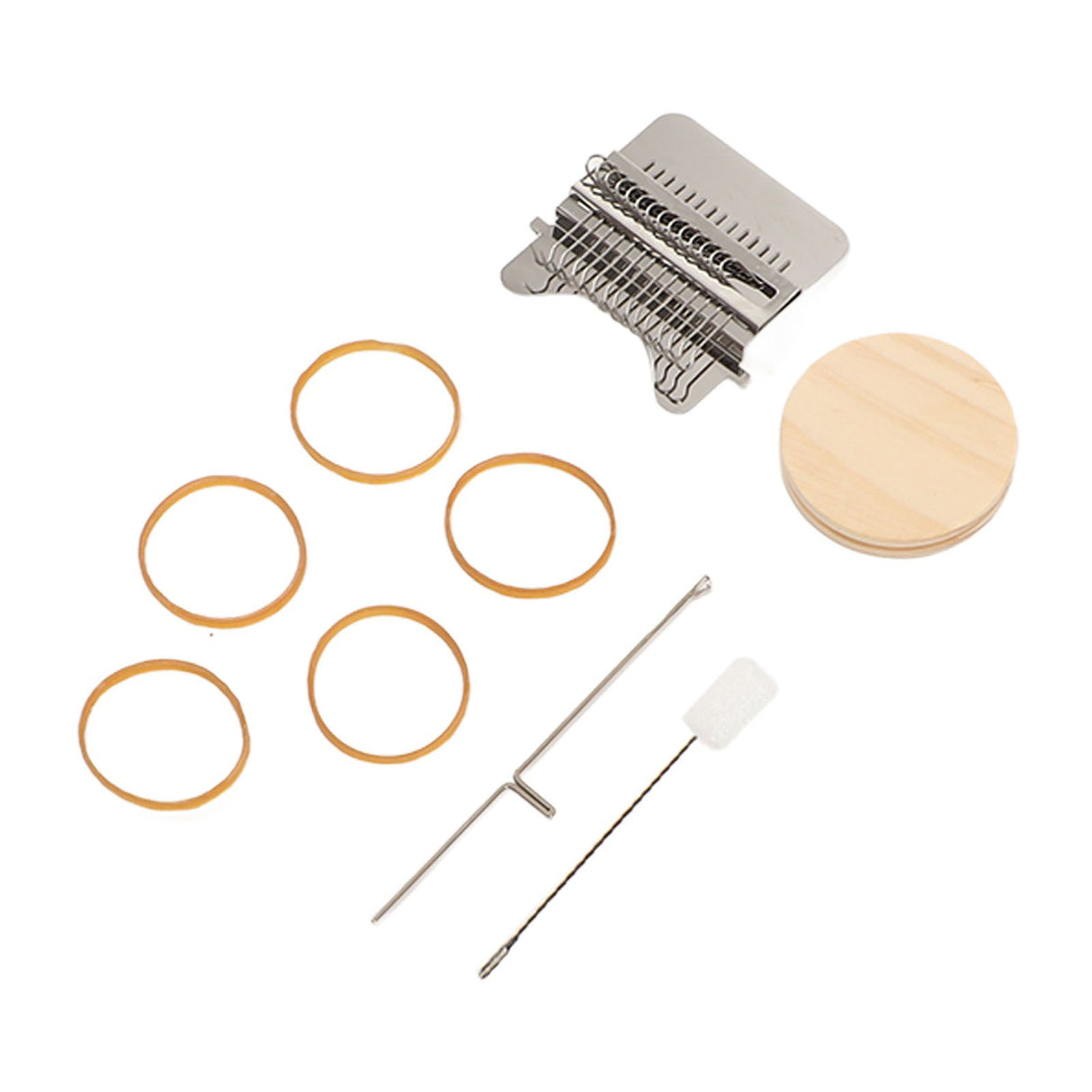 Small Weaving Loom Stainless Steel Pine Household Stitching Mending Tool for Clothes Socks