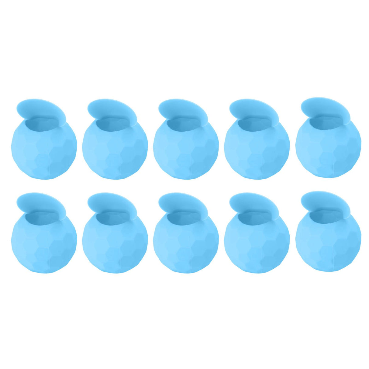 10 Pcs Reusable Water Balloons Silicone Water Balloons Self Sealing Quick Fill Summer Pool Beach Party Game Toy Light Blue