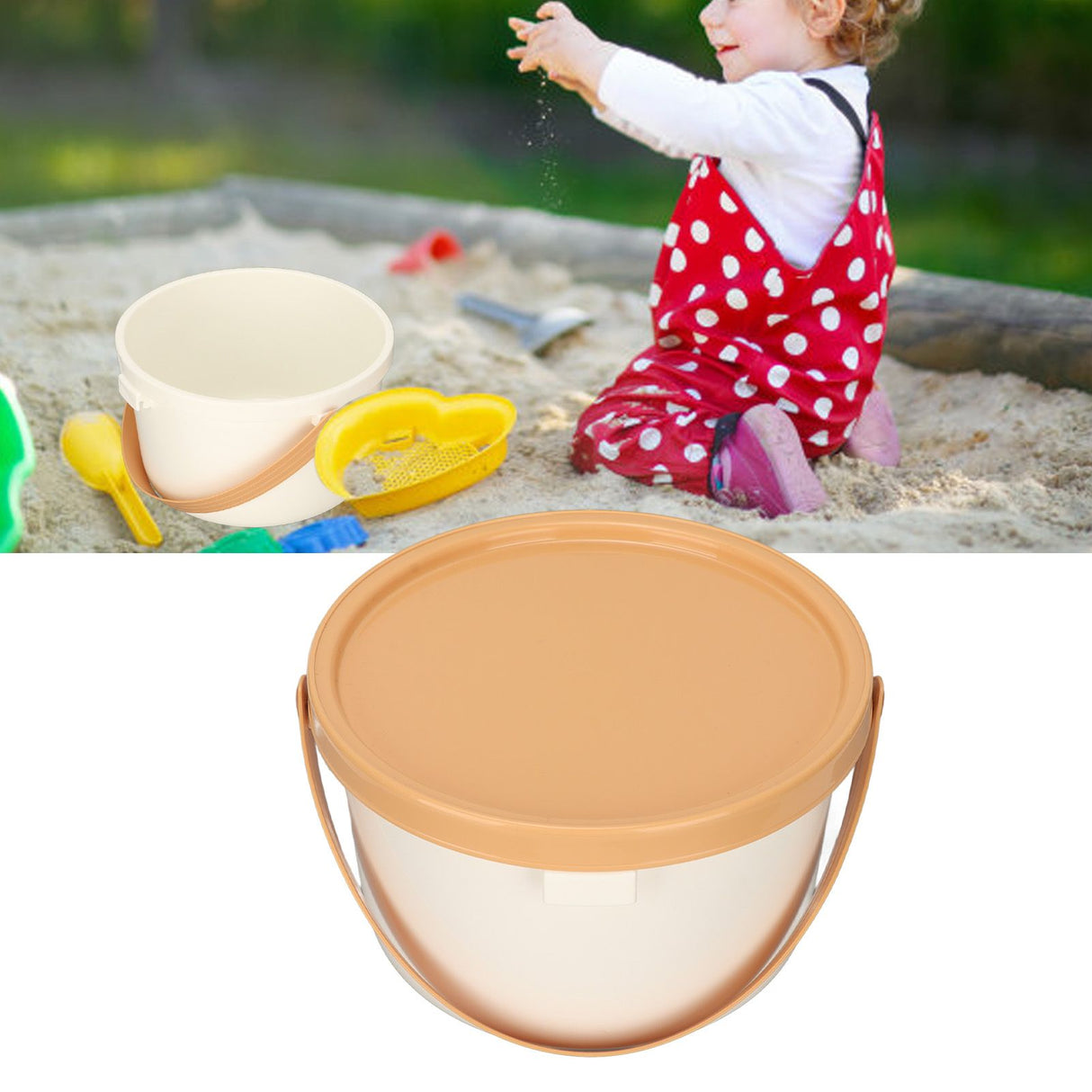 Baby Toy Storage Bucket Cartoon Cute Handheld Children Toy Basket for Building Blocks Snacks Finishing
