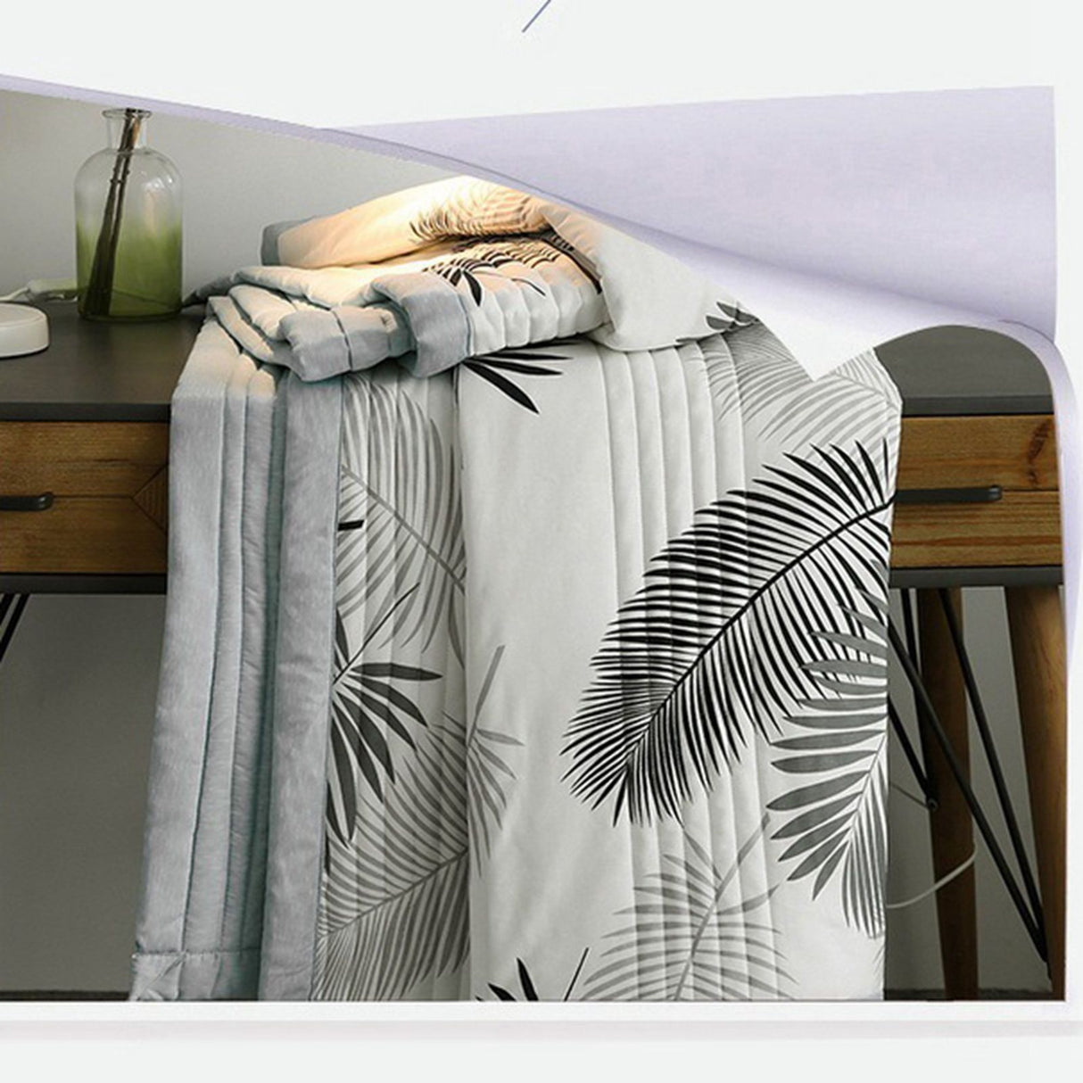 Air Conditioner Quilt Washable Cotton Lightweight Quilt Summer Comforter for Children Adult Type 1 150x200cm