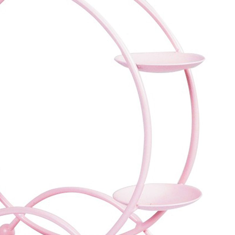 Ferris Wheel Display Rack Decorative Safe Rounded Edge Toys Storage Display Bracket Holder for Home Pink
