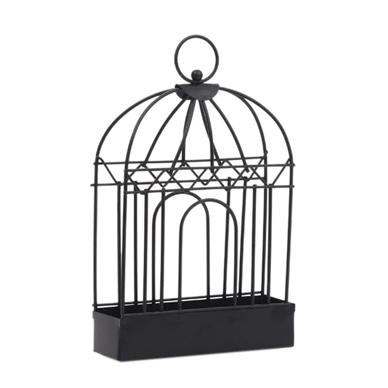 Metal Incense Repellent Holder Suspendable Modern Iron Safe Sandalwood Holder Rack for Home Bedroom Living Room Black
