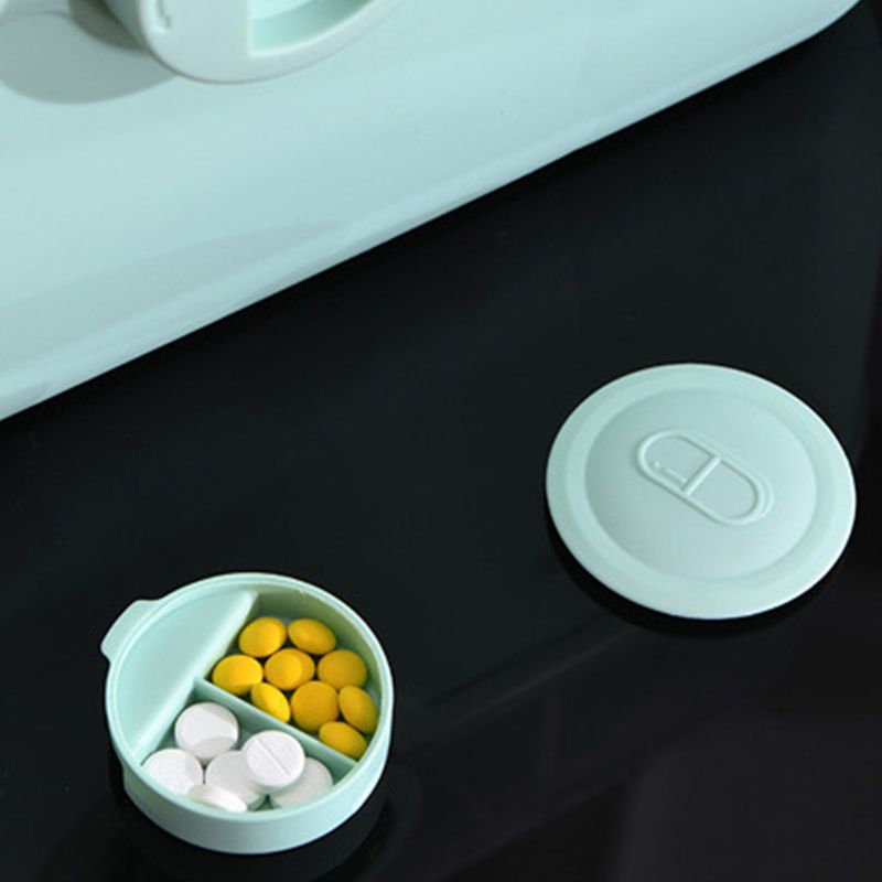 Medicine Storage Box Plastic Multi Layer Large Capacity Medicine Cabinet for Household Green(medium)