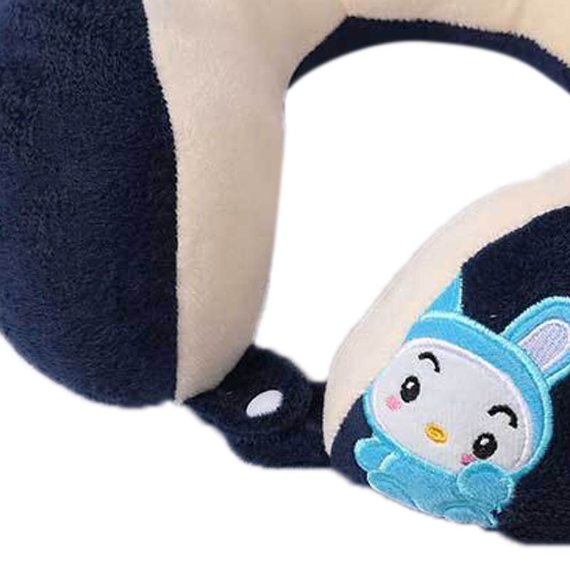 U Shaped Neck Pillow Portable Cute Head Pillow for Office Nap Travel Car Sleeping Double Embroidery Rabbit
