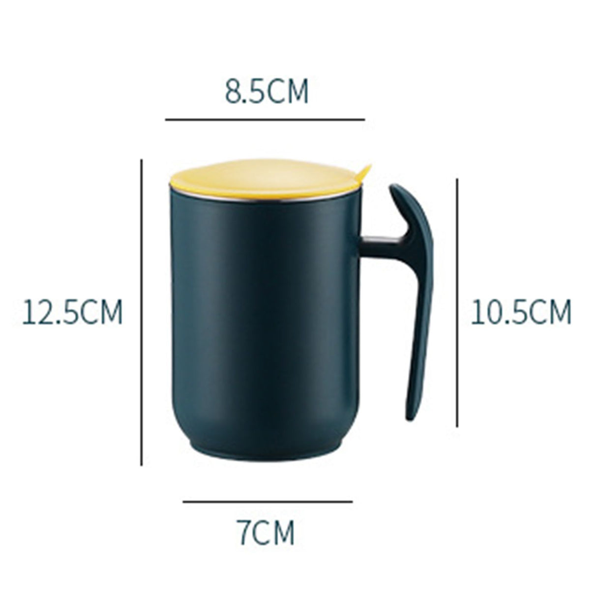 550ml Stainless Steel Double Walled Mugs Leakproof Prevent Scalding Frosted Insulated Coffee Mugs for Home Cafe Office Dark Green 550ml