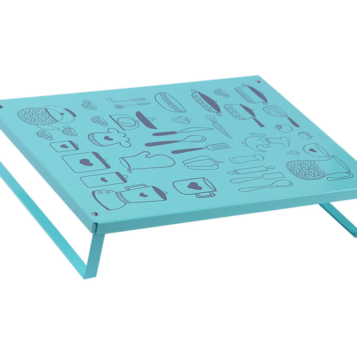 Induction Cooker Shelf Bracket Stylish Simple Gas Stove Cover Base Shelf for Kitchen Green