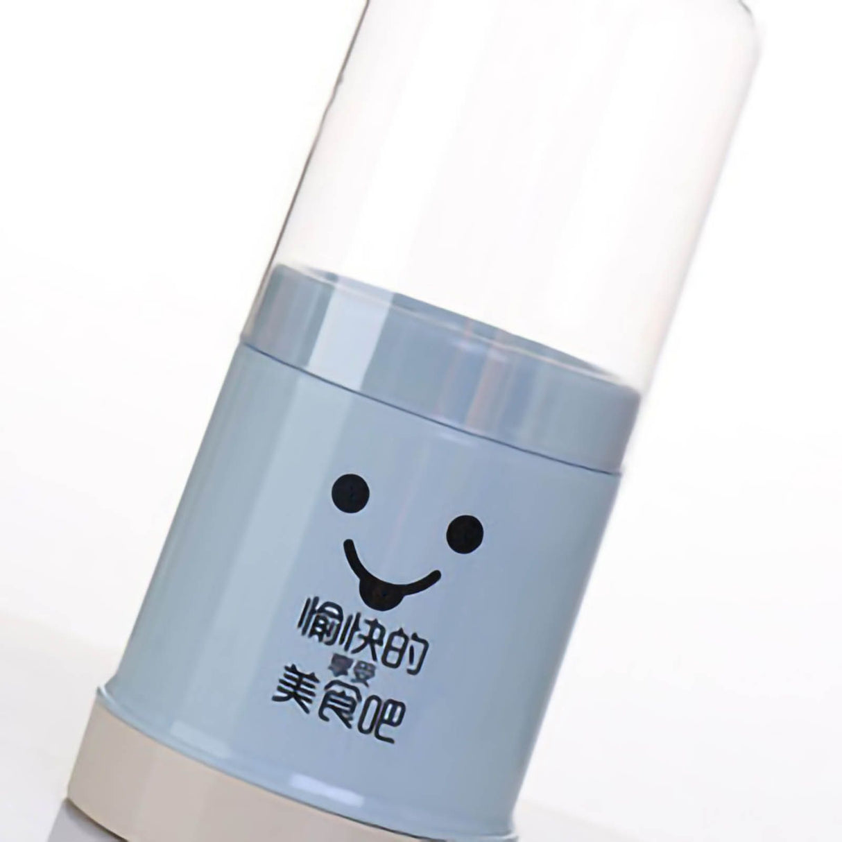Cute Chopstick Holder Storage with Dustproof Lid Eco Friendly Plastic Utensil Holder With Removable Base for Kitchen Blue