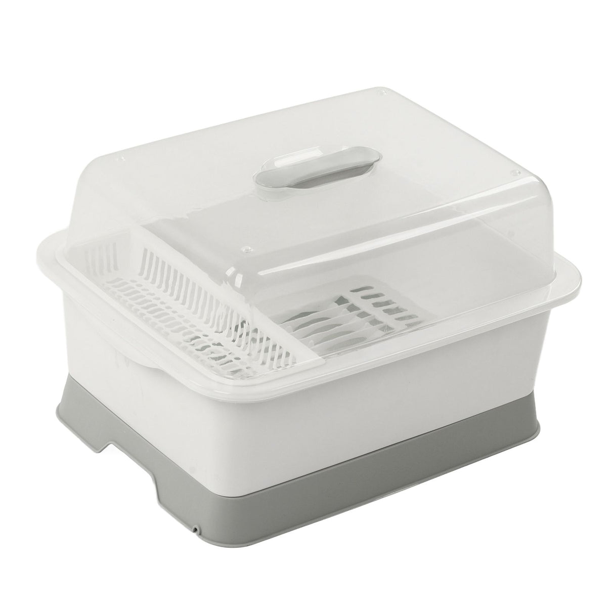 Dish Drainer Minimalist Dustproof Space Saving Dish Drying Bowl with Lid for Home Kitchen L