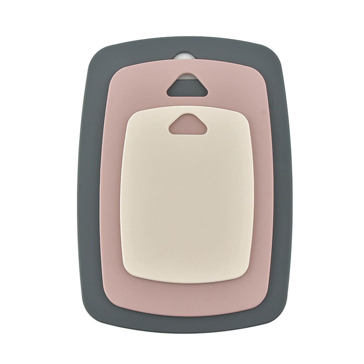 3pcs Cutting Board Set Safe PP Easy Grip Handles Multifunction Kitchen Chopping Board for Home Type 1 Square