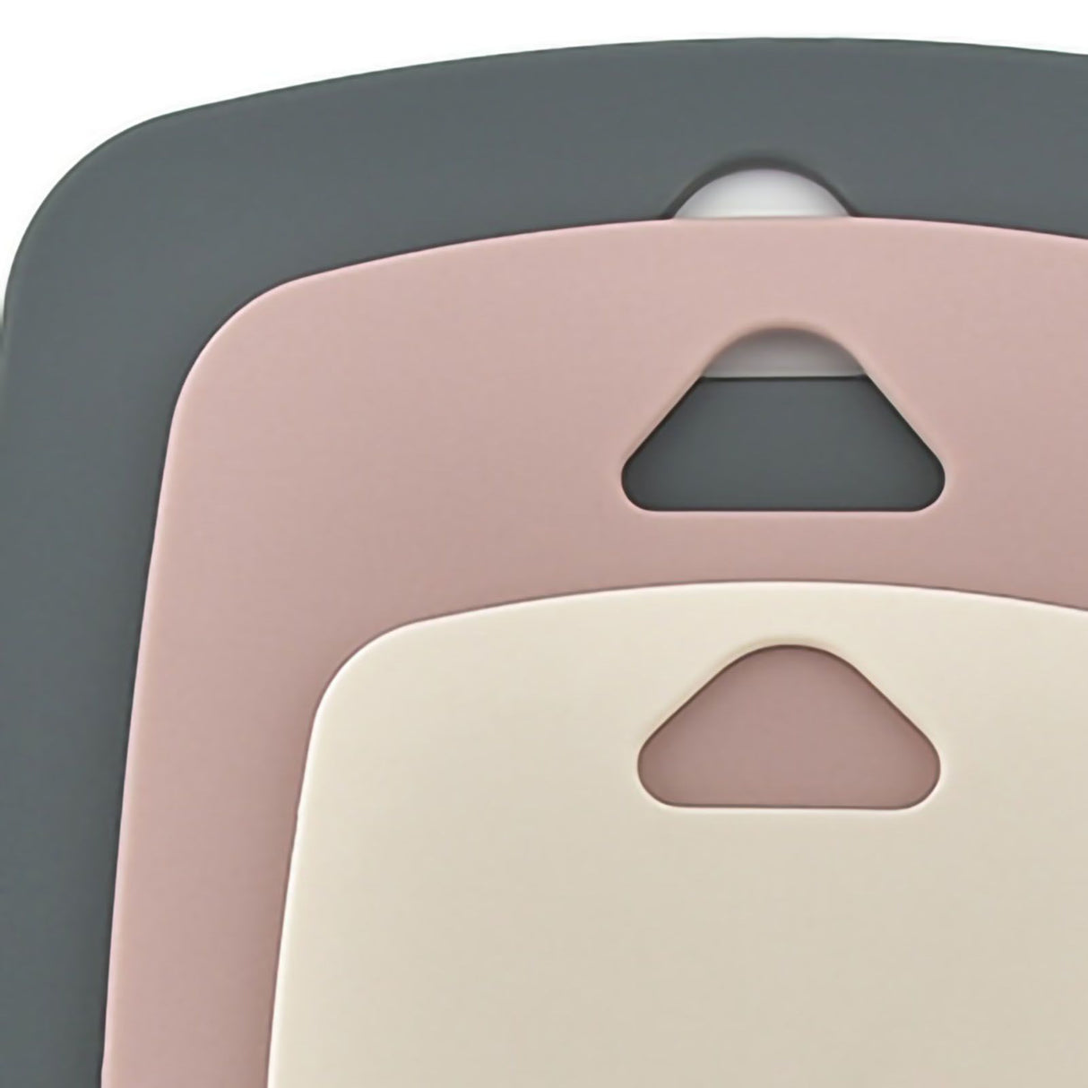 3pcs Cutting Board Set Safe PP Easy Grip Handles Multifunction Kitchen Chopping Board for Home Type 1 Square