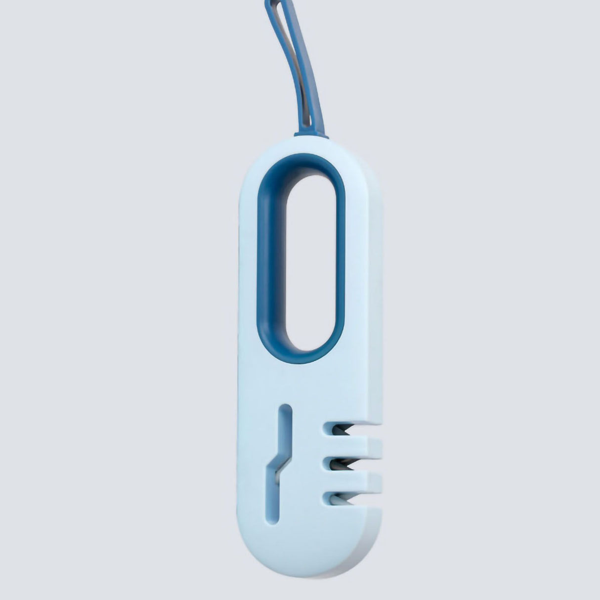 Kitchen Knife Sharpener Fine Scissor Sharpening Device Fast Portable Handheld Hanging Design Blue