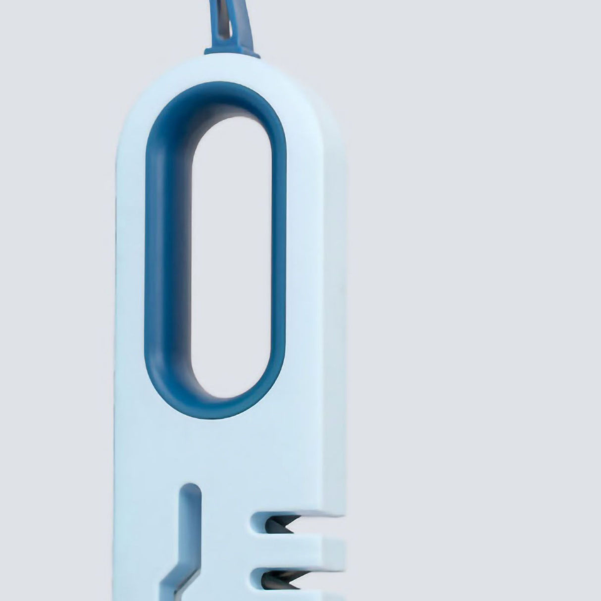 Kitchen Knife Sharpener Fine Scissor Sharpening Device Fast Portable Handheld Hanging Design Blue