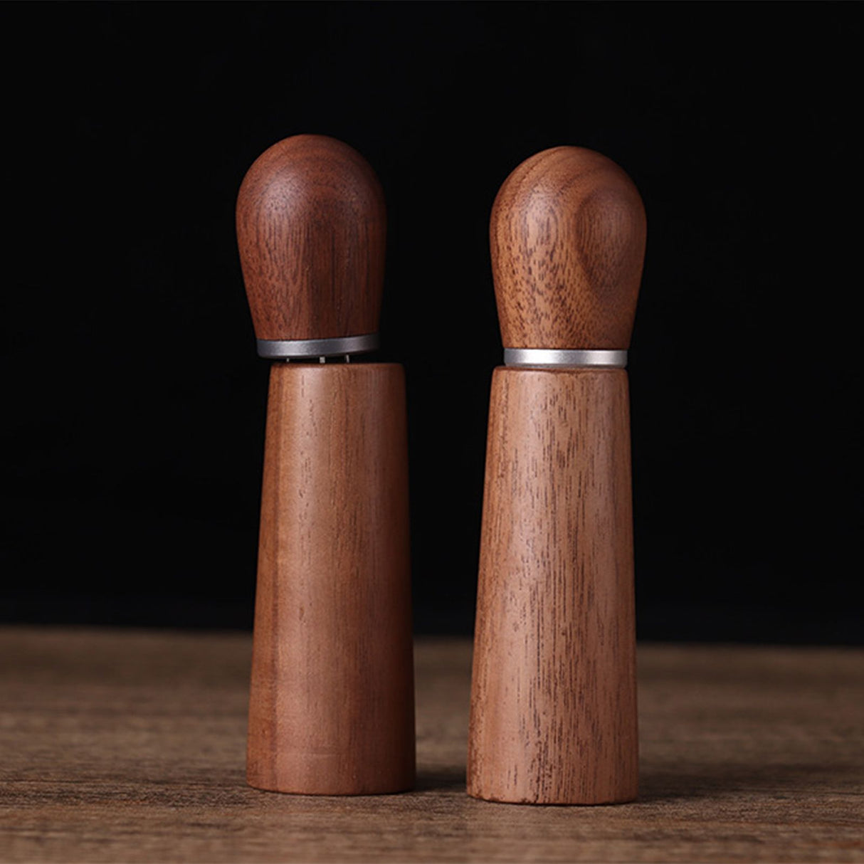 Coffee Distribution Tool Multifunctional Needle Coffee Distributor with Wooden Base for Home Travel Restaurant Curved Hook