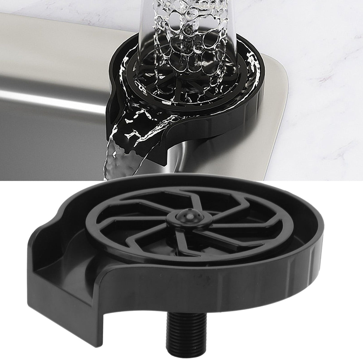 Kitchen Sink High Pressure Cup Washer Automatic Bottle Washing Machine with 50cm Hose for Home Restaurant