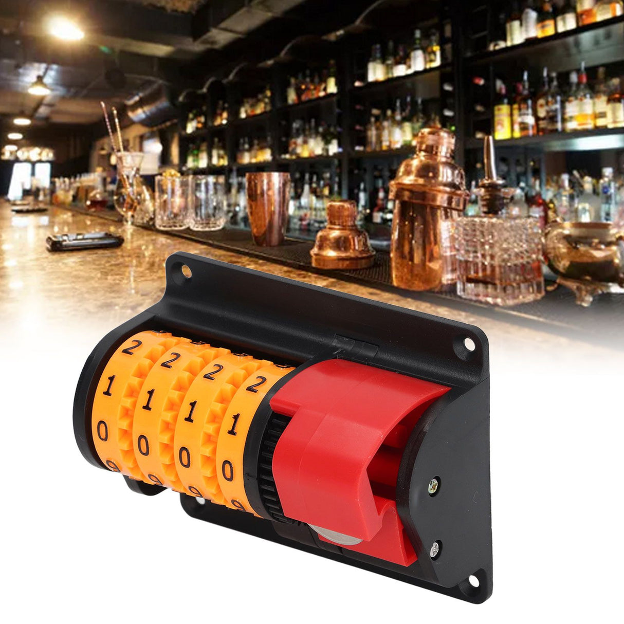 Beer Counter Wall Mounted Automatic Counting ABS Bottle Opener for Bars Father Gift