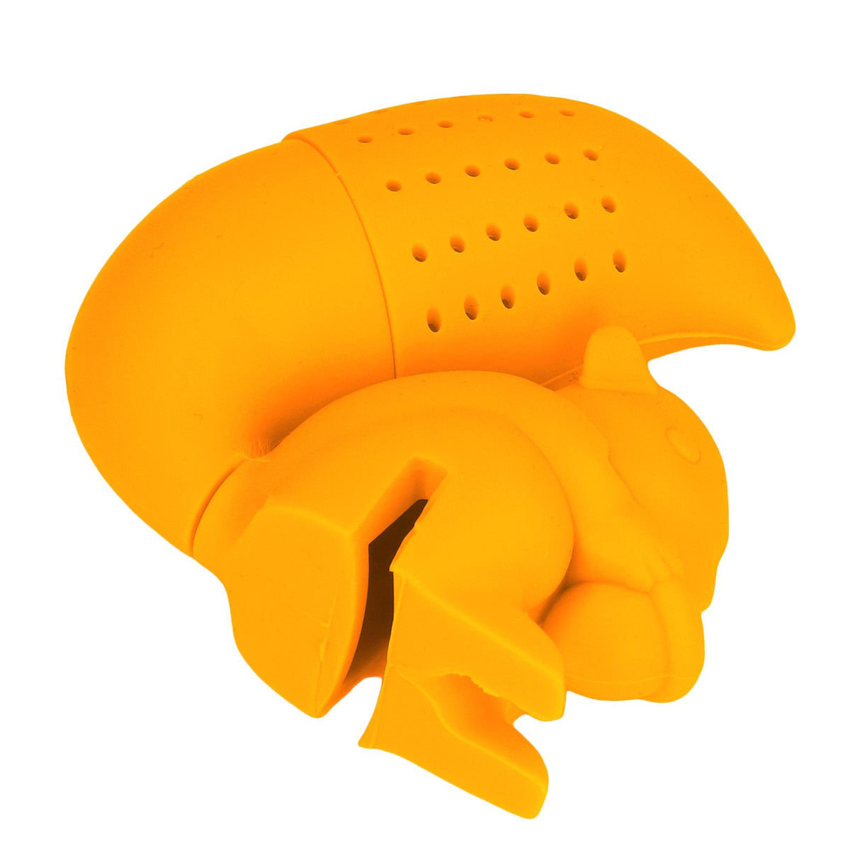 Food Grade Silicone Squirrel Shape Tea Strainer Cute Squirrel Shaped Tea Infuser Filter Orange