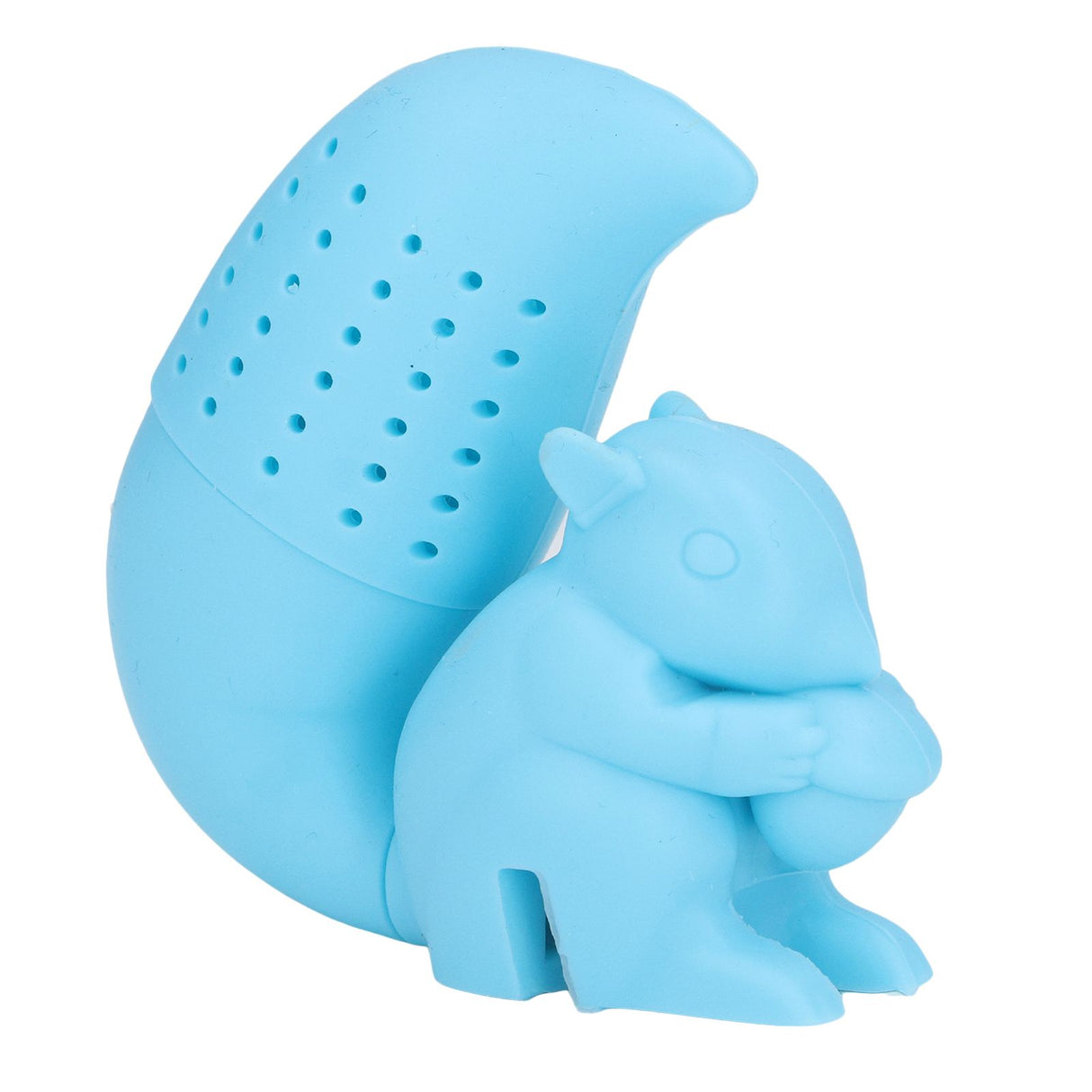 Food Grade Silicone Squirrel Shape Tea Strainer Cute Squirrel Shaped Tea Infuser Filter Blue