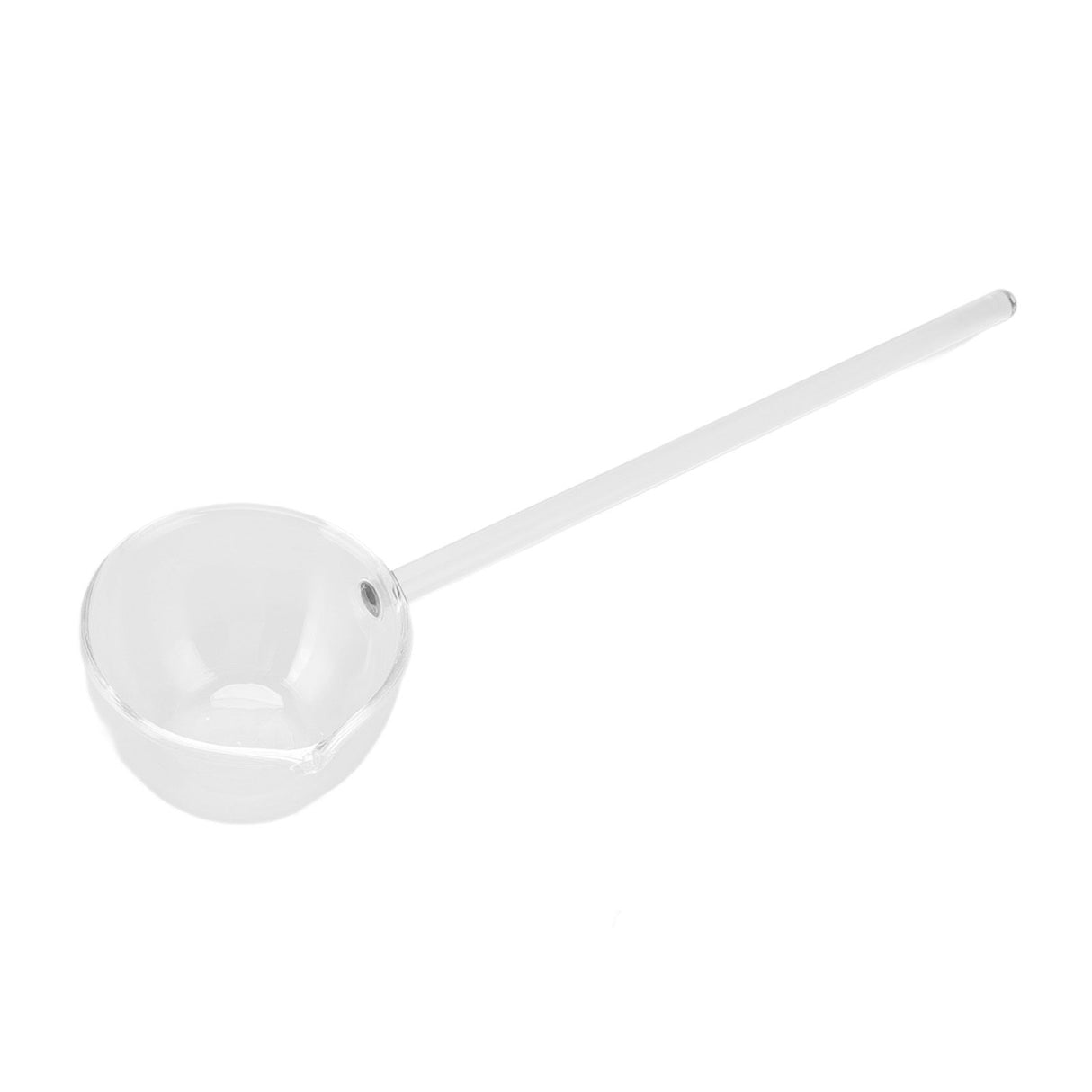Glass Stirring Spoon High Temperature Resistance Simple 100ML Mixing Spoon Coffee Tea Spoon for Restaurants Home Transparent