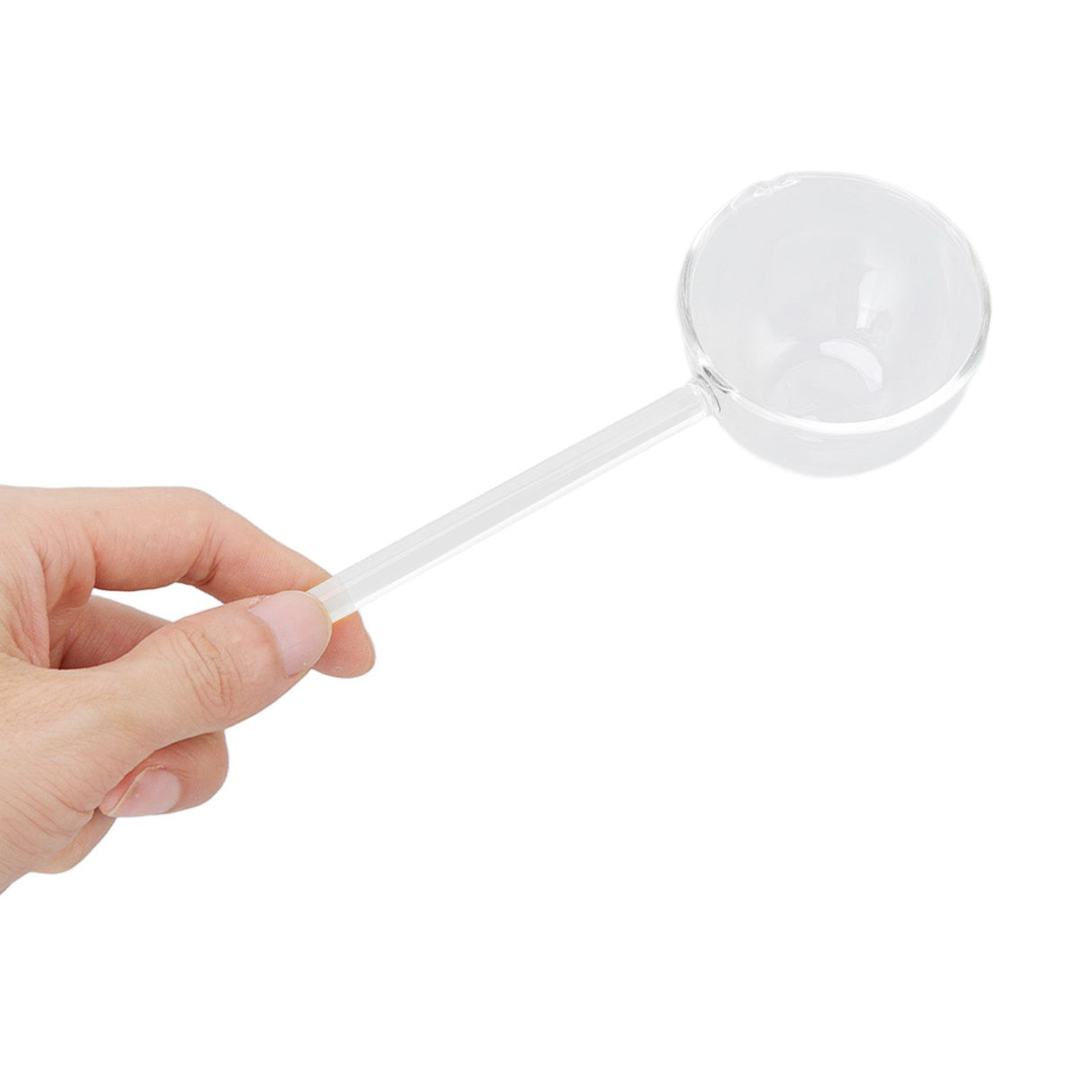 Glass Stirring Spoon High Temperature Resistance Simple 100ML Mixing Spoon Coffee Tea Spoon for Restaurants Home Transparent
