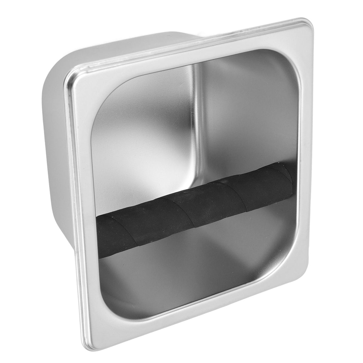 Stainless Steel Coffee Knock Box Coffee Grounds Container Box for Kitchen Canteen Western Restaurant Bar