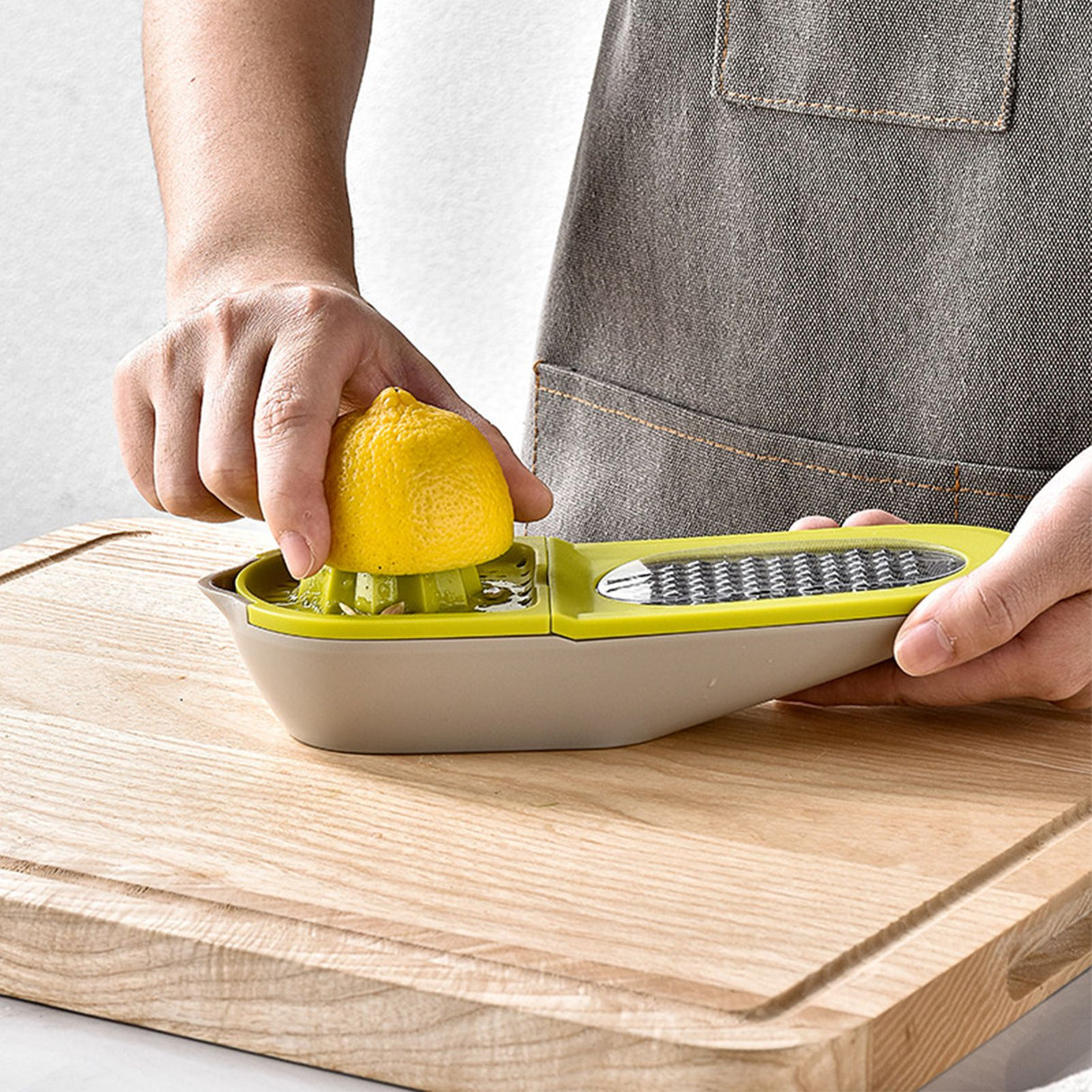 Vegetable Chopper Olive Green Multifunctional Grater Juicer Container 3 in 1 Vegetable Cutter Kitchen Tool