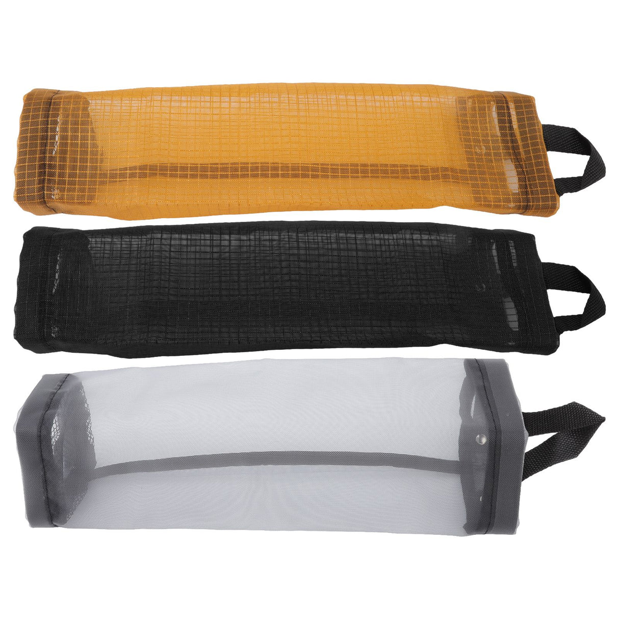 Grocery Bag Holder Large Capacity Durable Polyester Transparent Space Saving Trash Bag Holder for Home Kitchen Yellow