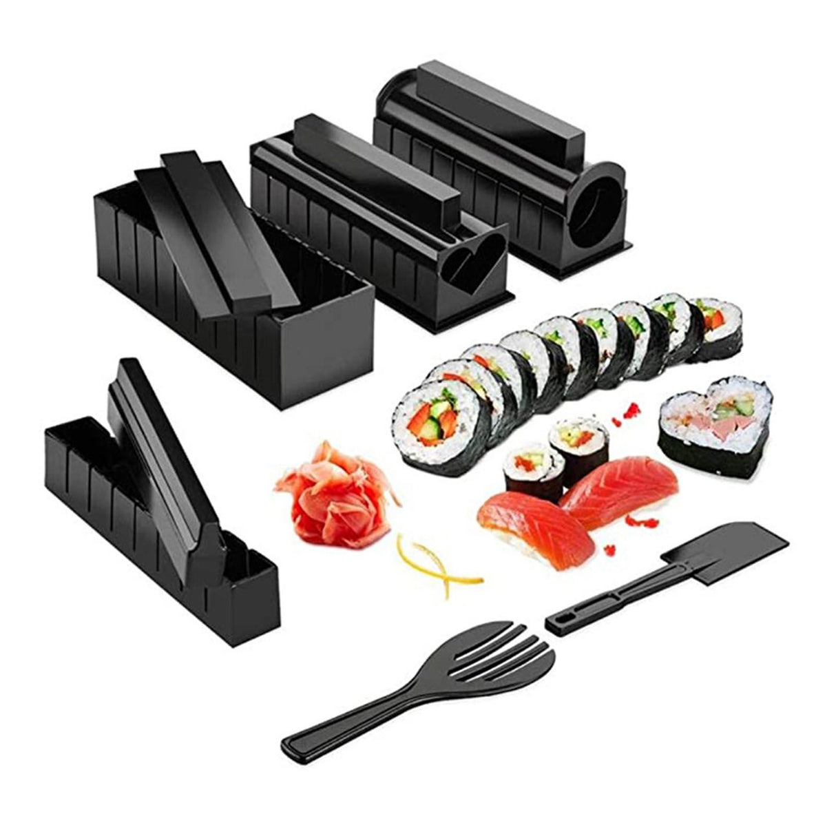 Sushi Making Kit Safe Harmless Odorless Simple Operation DIY Sushi Mold Set Sushi Maker Tool Kit for Home Kitchen