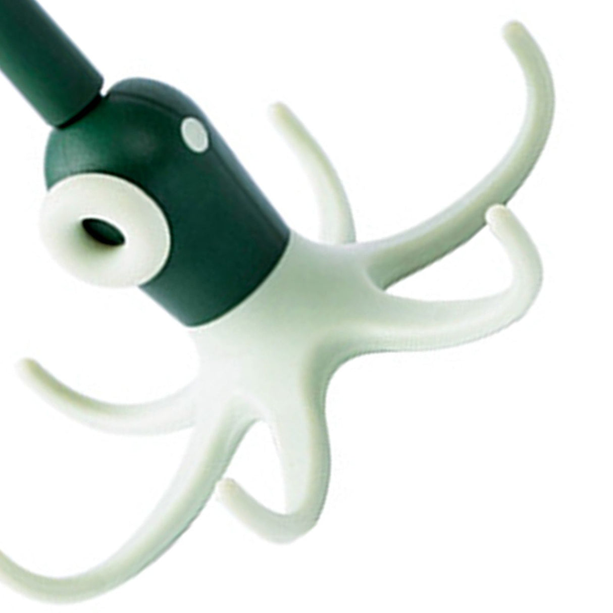 Kitchen Wall Mounted Hook Traceless 360 Degree Punch Free with 6 Hook Kitchen Utensil Hanger for Storage Green