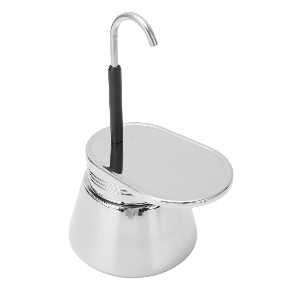 Single Spout Mocha Pot Stainless Steel Hand Pour Latte Classic Coffee Pot for Home Office 200ml