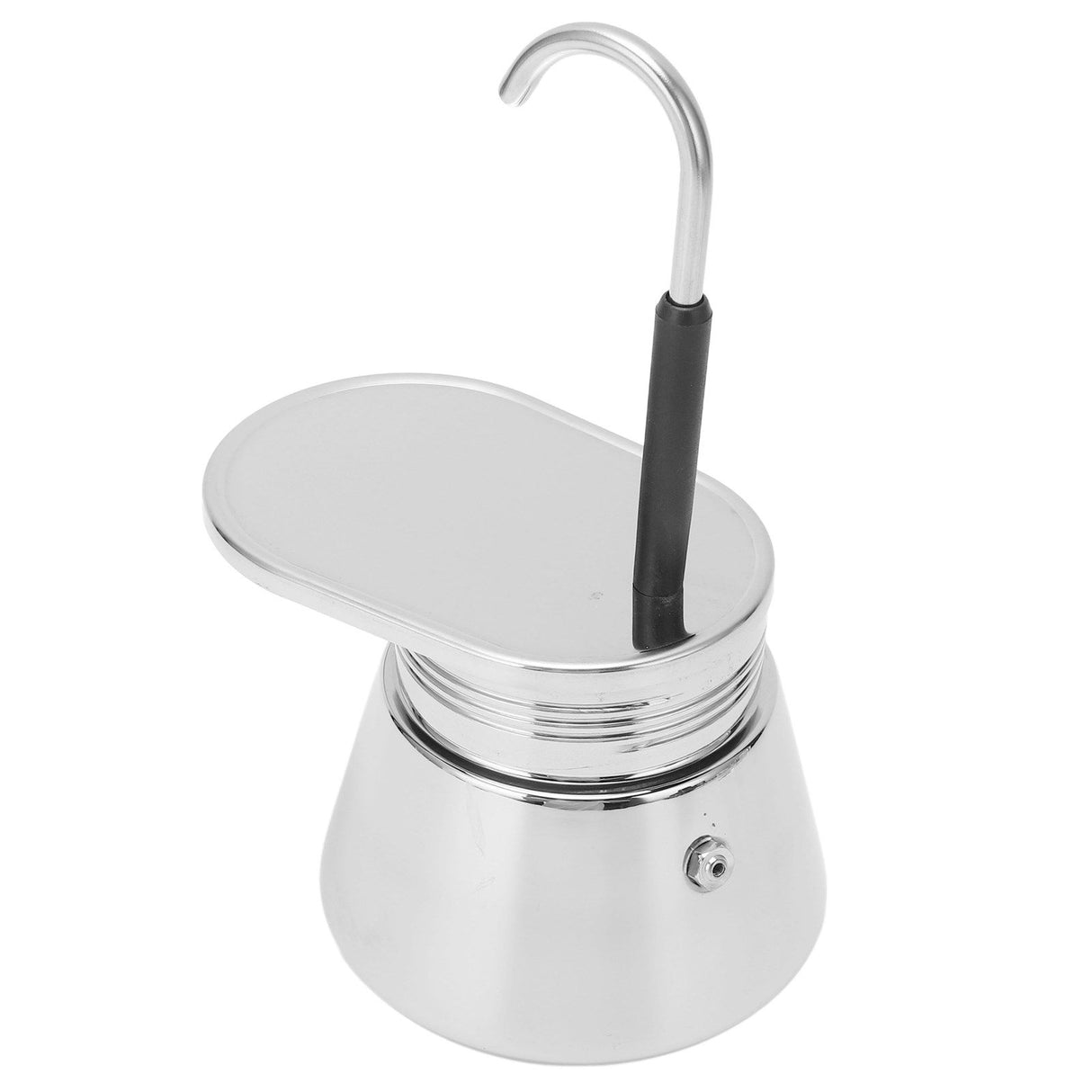 Single Spout Mocha Pot Stainless Steel Hand Pour Latte Classic Coffee Pot for Home Office 200ml