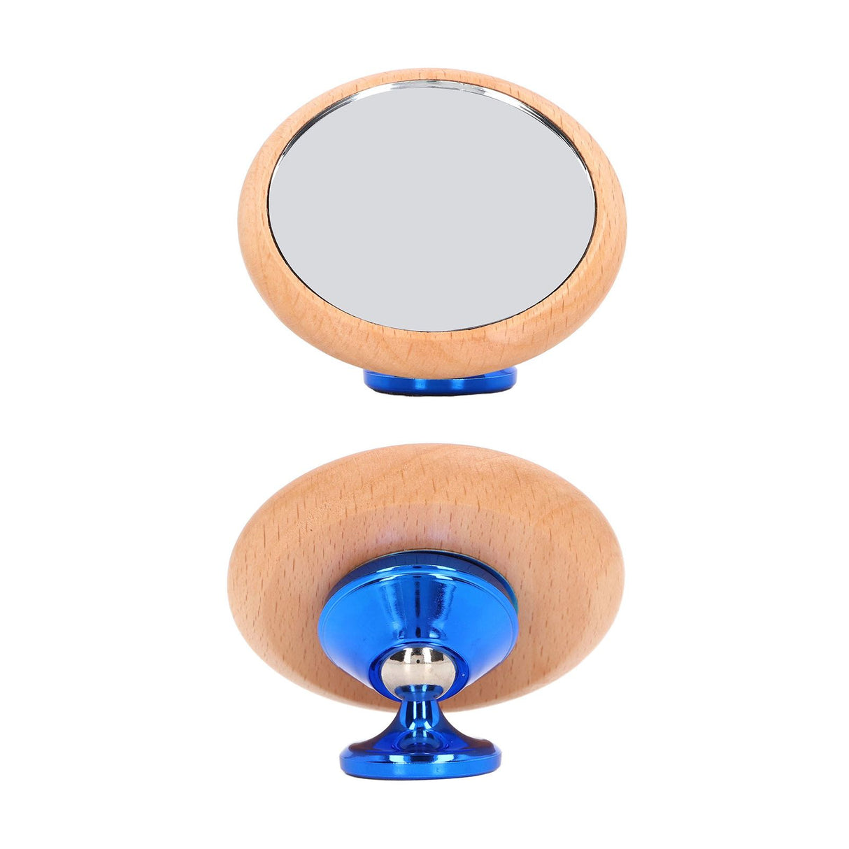 Coffee Reflective Mirror Multidirectional Rotation Adjustable Magnetism Observative Mirror for Kitchen Blue
