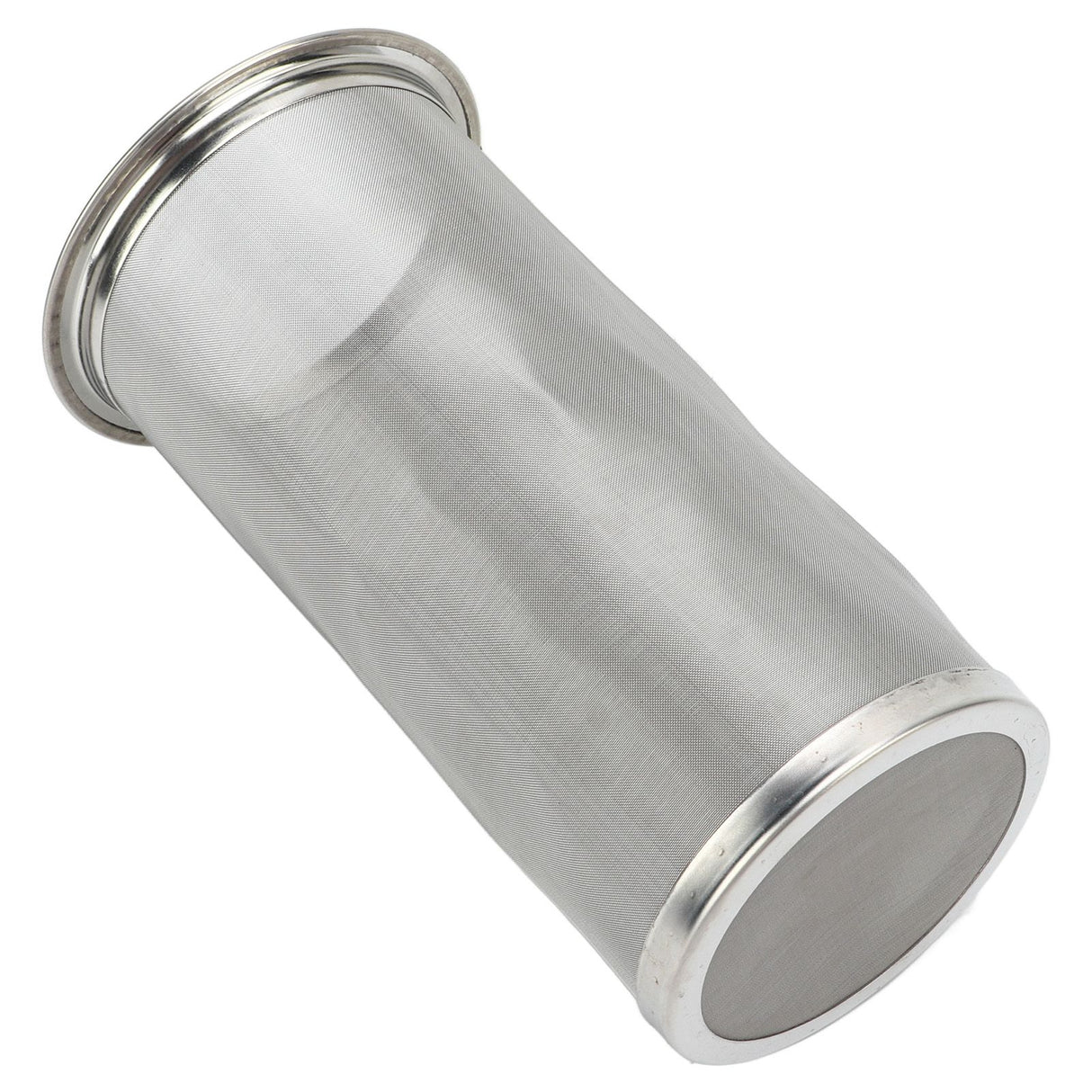 Cold Brew Coffee Filter Stainless Steel Reusable Wide Mouth Mesh Cylindrical Filter with White Gasket for Tea 8x15cm/3.15x5.91in