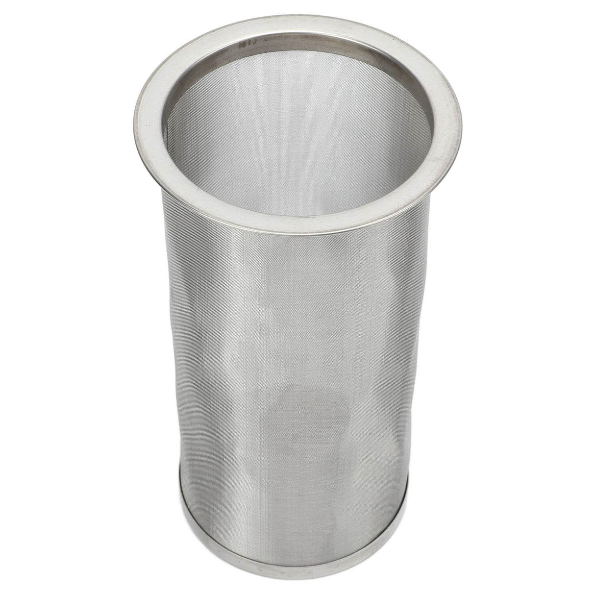 Cold Brew Coffee Filter Stainless Steel Reusable Wide Mouth Mesh Cylindrical Filter with White Gasket for Tea 8x15cm/3.15x5.91in