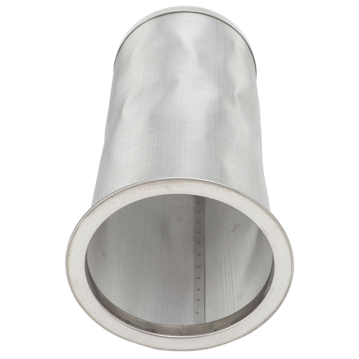 Cold Brew Coffee Filter Stainless Steel Reusable Wide Mouth Mesh Cylindrical Filter with White Gasket for Tea 8x15cm/3.15x5.91in