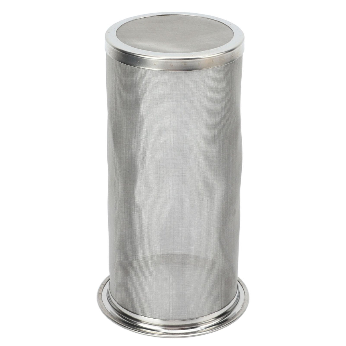 Cold Brew Coffee Filter Stainless Steel Reusable Wide Mouth Mesh Cylindrical Filter with White Gasket for Tea 8x15cm/3.15x5.91in