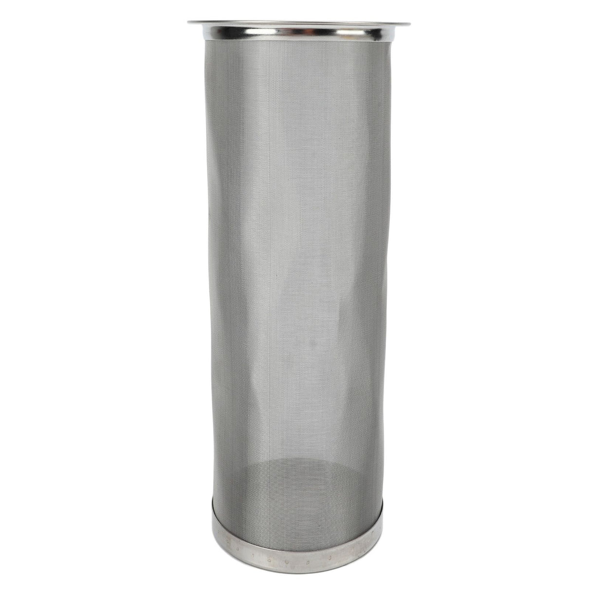 Cold Brew Coffee Filter Stainless Steel Reusable Wide Mouth Mesh Cylindrical Filter with White Gasket for Tea 8x21cm/3.15x8.27in