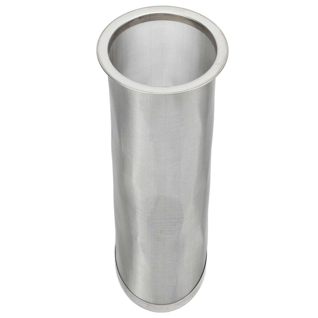 Cold Brew Coffee Filter Stainless Steel Reusable Wide Mouth Mesh Cylindrical Filter with White Gasket for Tea 8x21cm/3.15x8.27in