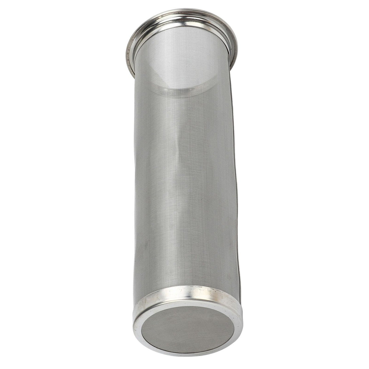 Cold Brew Coffee Filter Stainless Steel Reusable Wide Mouth Mesh Cylindrical Filter with White Gasket for Tea 8x21cm/3.15x8.27in