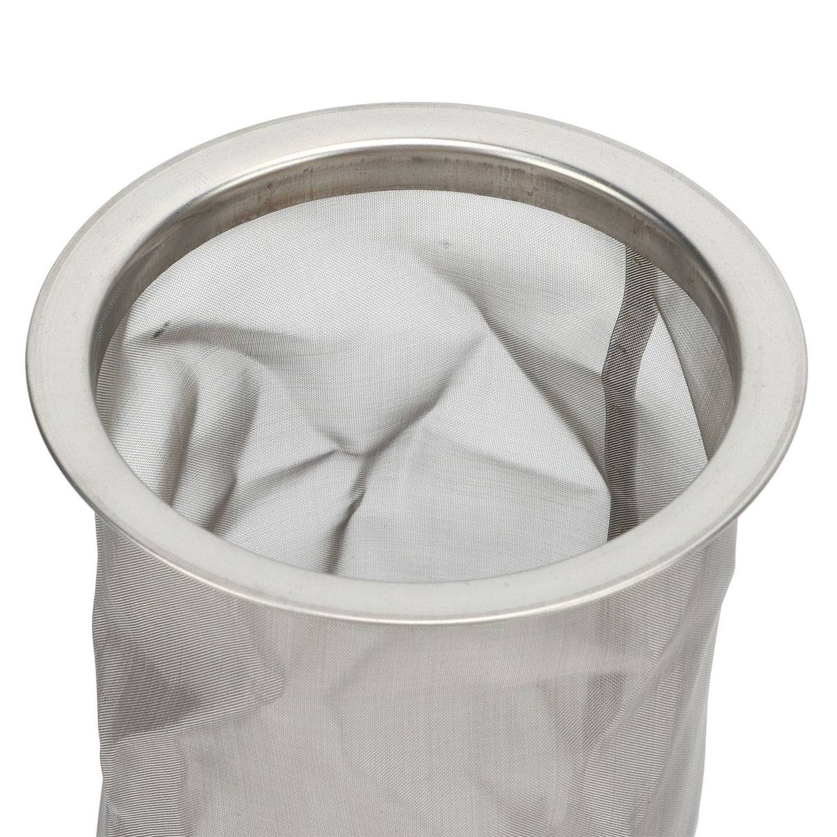 Cold Brew Coffee Filter Stainless Steel Reusable Wide Mouth Mesh Cylindrical Filter with White Gasket for Tea 8x21cm/3.15x8.27in